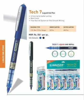 Hauser Tech 7 Liquid Ink Pen (pack of 5)