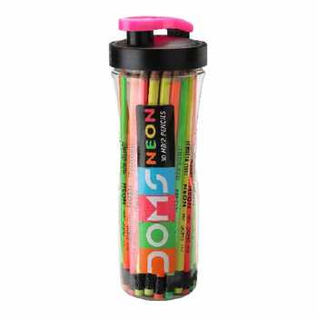 Doms Neon RT Pencil Sipper (30pc Jar)