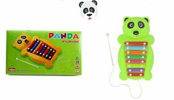 PRIME Panda Xylophone 2 in 1 Musical Toy & Pull Along Toy for Kids 2 - 4 Years with 8 Notes Non Toxic no Batteries