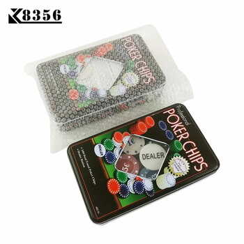 Professional Poker Chips Set with 100 Chips with Dealer Button