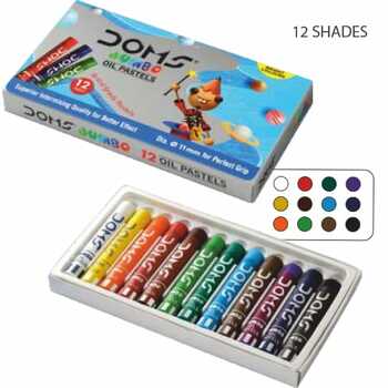 Doms Oil Pastel Jumbo 12 Shades (1pc)