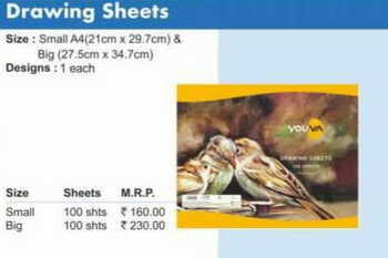 Navneet Drawing Sheets (A4 Big)(100 Sheets)