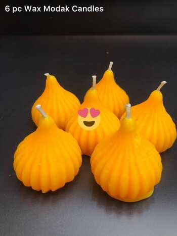 Modak style wax candle (6 pc)