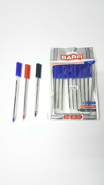 Barfi A-one Black Ball Pen (Pack of 10)