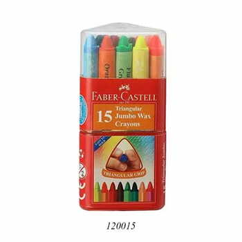 WAX CRAYONS TRIANGULAT GRIP 90MM SET OF15