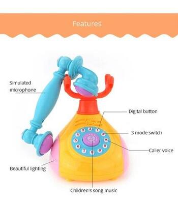 Kids Light Music Retro Telephone