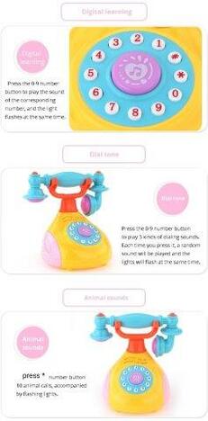 Kids Light Music Retro Telephone