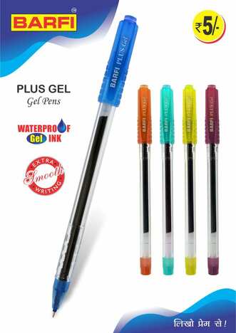 Barfi Plus Gel Pen Blue (5pc pack)