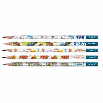 APSARA WILDLIFE PENCILSWITH FREE SHARPNER AND ERASER (PACK OF 50 PENCILS)