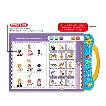 kidzz intelligence book | interactive children book -musical english educational phonetic learning book for 3 + year kids|boys|toddlers- Multi color Brand: Kidzz