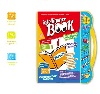 kidzz intelligence book | interactive children book -musical english educational phonetic learning book for 3 + year kids|boys|toddlers- Multi color Brand: Kidzz
