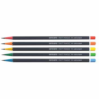 APSARA  MATT MAGIC 2.0 PENCILS WITH ERASER AND SHARPNER (PACK OF 20)