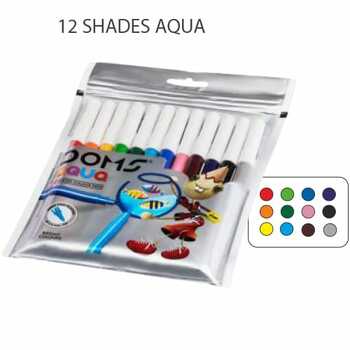 Doms Watercolour Aqua pen 12 Shades (1pc)