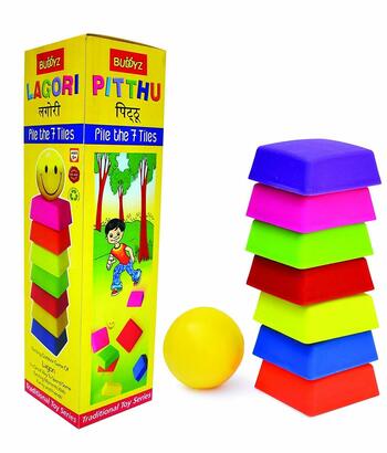 Lagori Pitthu Traditional Indian Game Set for Kids