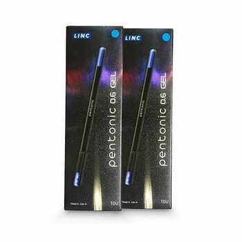 Linc Pentonic gel pen Blue(pack of 10)