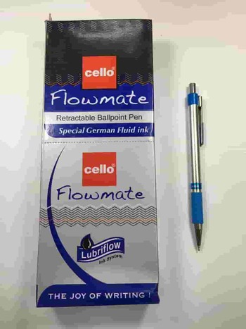 Cello Flowmate Blue Ballpen (Pack of 10)