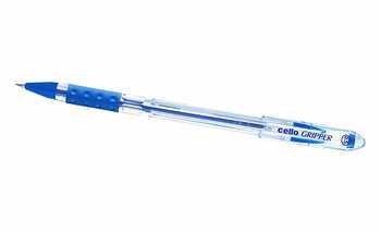 Cello Gripper Ball Pen Blue (Pack Of 5)