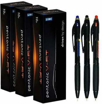Linc Pentonic VRT Pen Black(pack of 10)