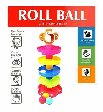 Roll and Swrill ball toy for toddlers #fungame