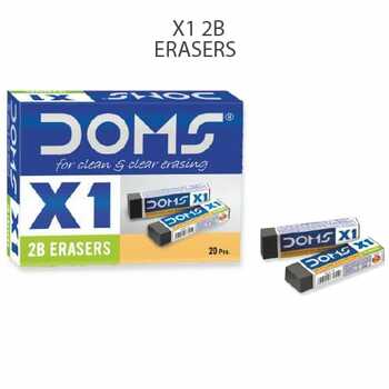 Doms X1 2B Erasers (20pc pack)