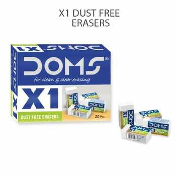 Doms X1 Dust Free Eraser (20pc pack)
