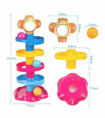 Roll and Swrill ball toy for toddlers #fungame