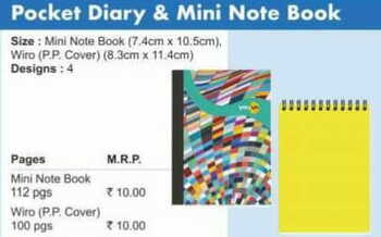 Navneet Pocket Diary & Mini Note Book(112pgs)