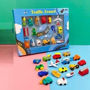 Traffic Eraser Set Gift Box for kids creative gift