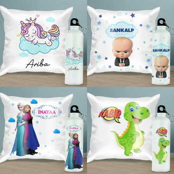Personalized Combo Set (Pillow with Bottle)