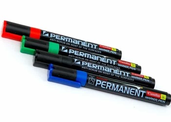 Camlin Permanent Marker Mix Col Set (pack of 4)