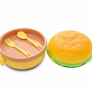 Burger Shape Round 3 Container Lunch Box