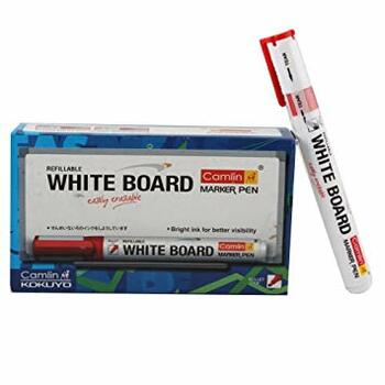 Camlin Whiteboard Marker Red (pack of 10)