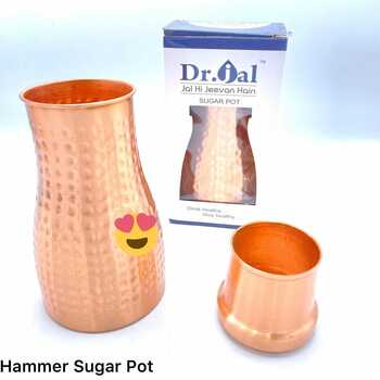 Hammered Copper Sugar Pot