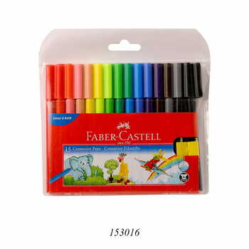 FABER-CASTELL CONNECTOR PENS AND FIBER TIP COLOUR MARKERS (SET OF 15)