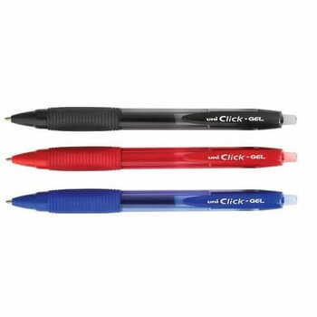 Uniball Clickgel Pen Mix Col(3pc set)