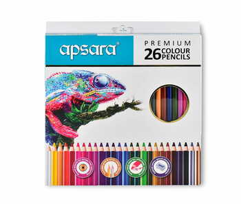 APSARA  26 PREMIUM COLOUR  PENCILS