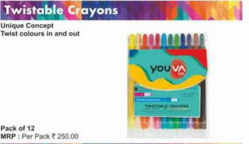 Navneet Twistable Crayons (12 colours)