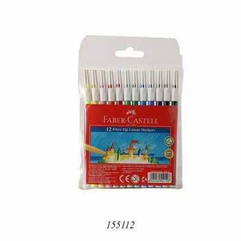 FABER-CASTELL  12 FIBER-TIP COLOUR MARKER