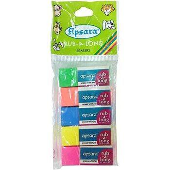 APSARA  MINI  RUB-A-LONG ERASERS( PACK OF 100 PC )