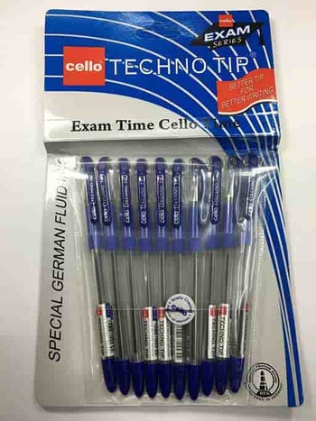 Cello Technotip Blue Ballpen (Pack of 10)