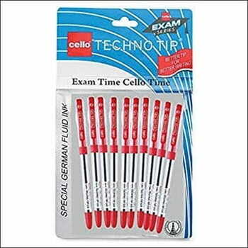 Cello Technotip Red Ballpen (Pack of 10)