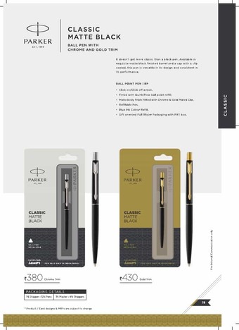 Parker Classic Matte Black Ballpen CT