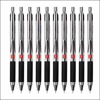 Cello Top Ball  Click Black Pen(Pack Of 10)