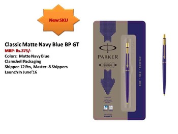 Parker Classic Matte Navy Blue BP GT