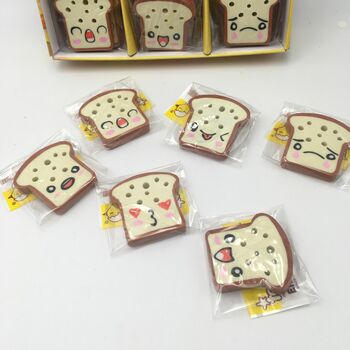 CHESSE BREAD ERASERS  (Pack of 30)