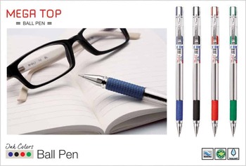 Montex MegaTop Ball Pen Blue (Pack Of 10)