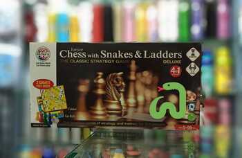 Ratna's Premium quality  Chess with Snake And Ladders Game