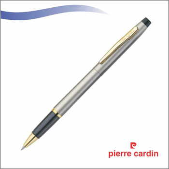 PIERRE CARDIN KRISS SATIN NICKLE EXCLUSIVE ROLLER PEN