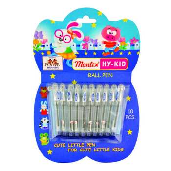 Montex Hykid Blue Pen(Pack of 10)