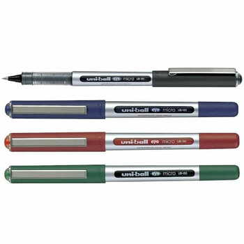 Uniball Eye Micro 150 Pen Mix Col (4pc set)